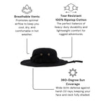 The "Bay" Boonie - Black