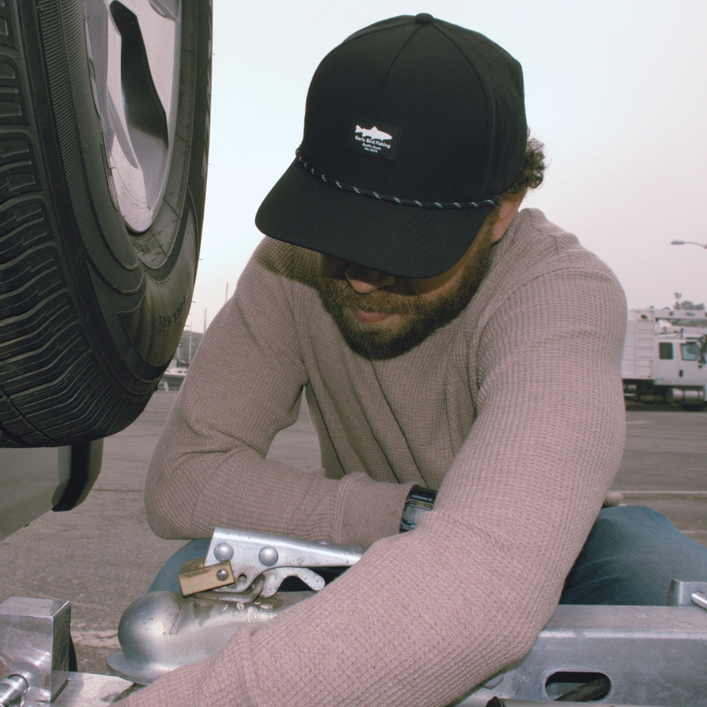 The "Sierra" Snapback - Black Early Bird Fishing