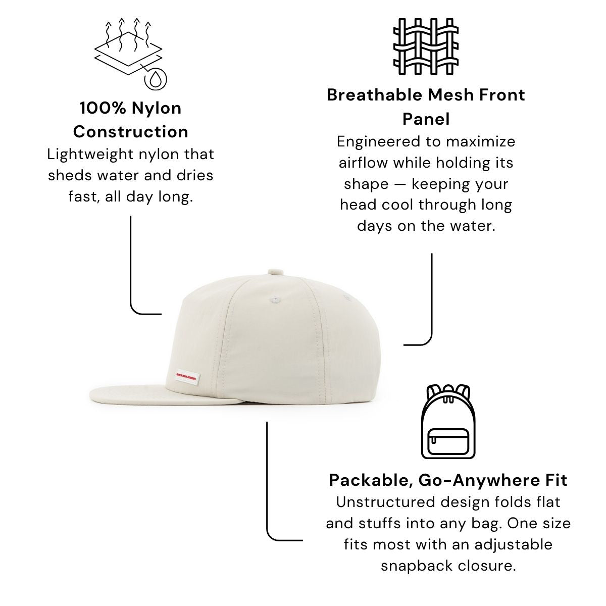 The "Everyday" Snapback - Ivory