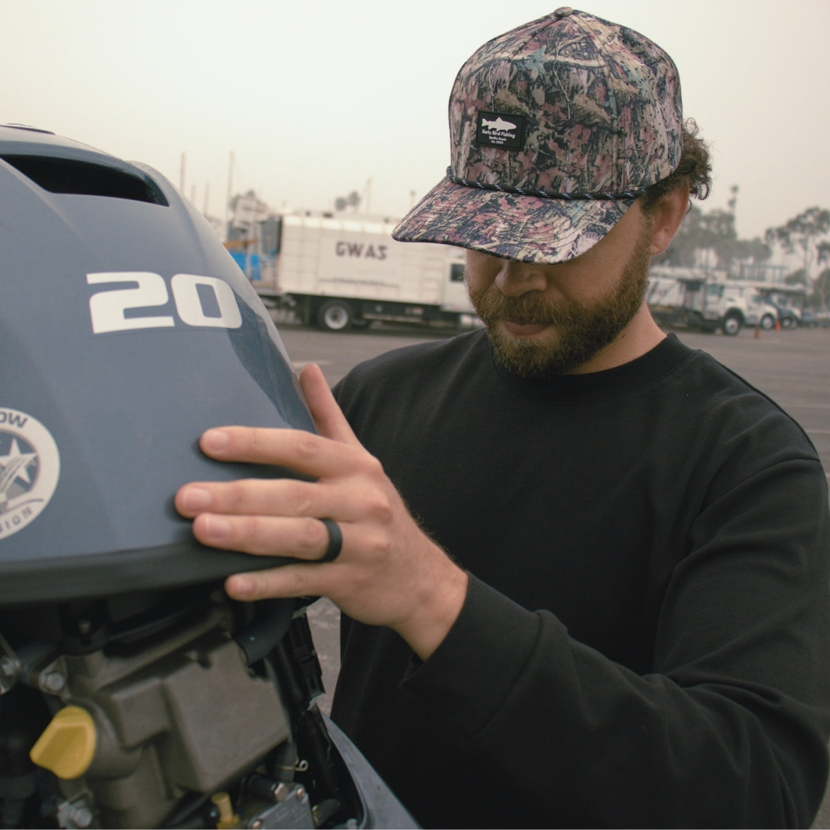The "Sierra" Snapback - Camo Early Bird Fishing
